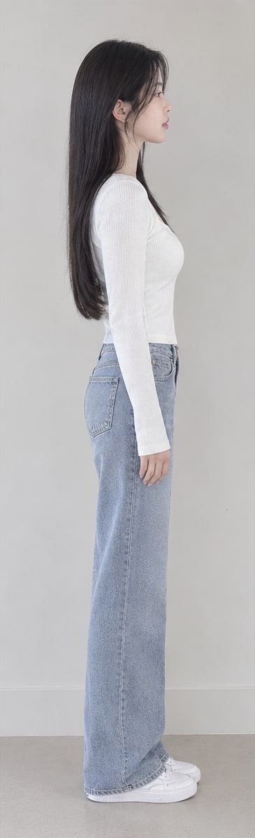 전신 측면 사진 예시